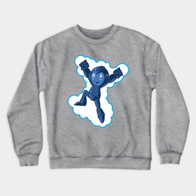 THE BLUE BOMBER Crewneck Sweatshirt by droidmonkey